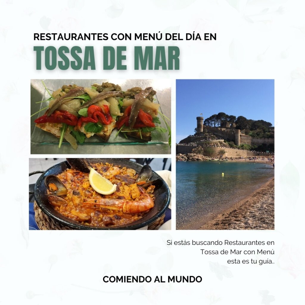 restaurantes en tossa de mar con menú